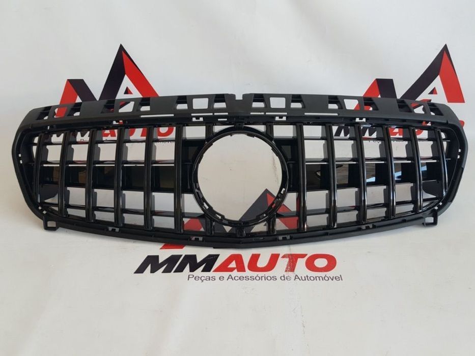 Grelha Frontal Mercedes Classe A W176 GTR Preto Brilho