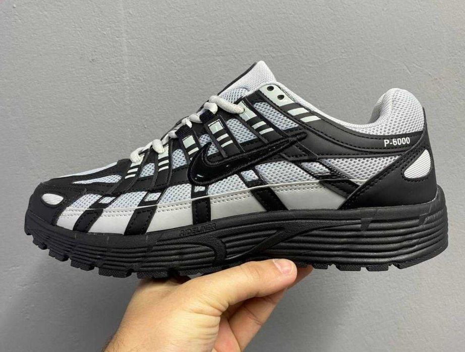 Унисекс кожаные кроссовки Nike P-6000 шкіряні кросівки найк P-6000