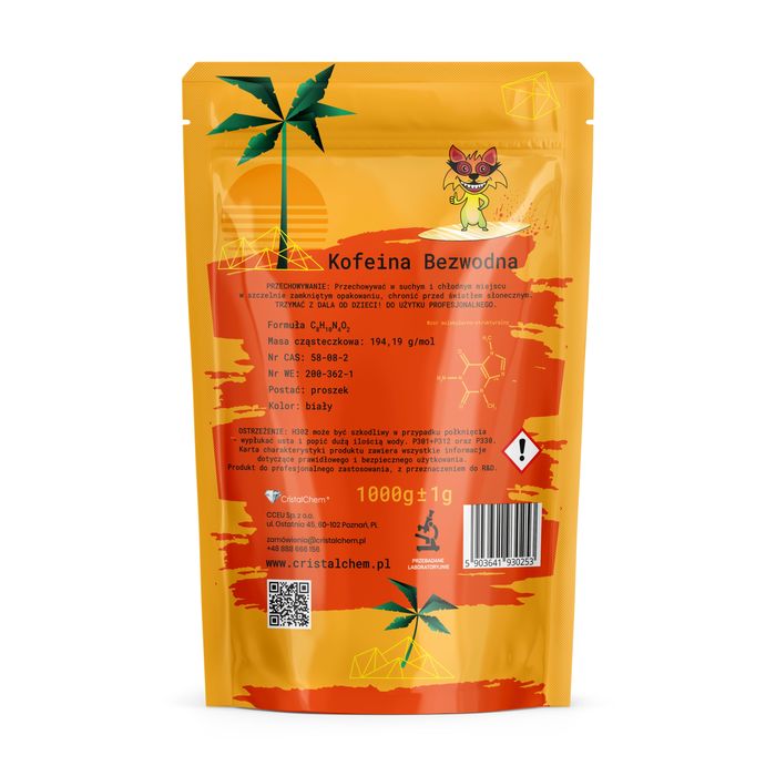 Kofeina Bezwodna 20kg # Aarti # Puch # Świeża # Indyjska 100%