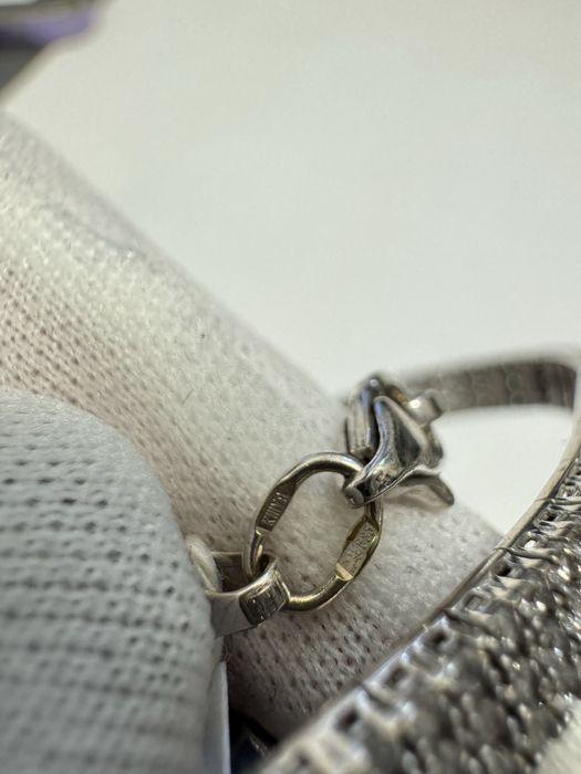 Золотой браслет теннисный