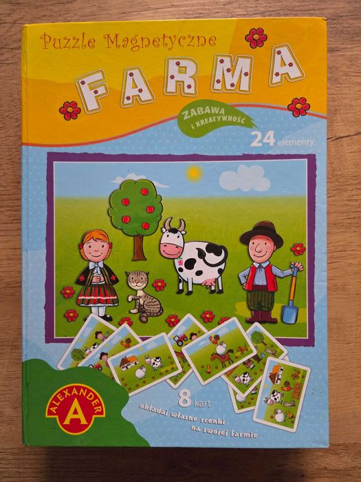 Puzzle magnetyczne Farma 24 elem.