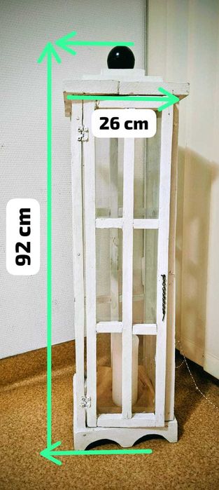 Lampion z drewna handmade