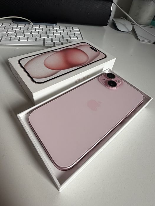 Bateria 100% iPhone 15 256gb Pink Idealny