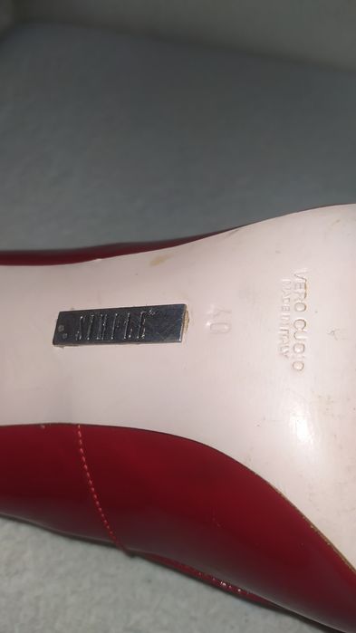 Boskie nowe czerwone wysokie szpilki lakierki Simple roz 40/41+ gratis