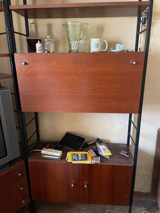 Móveis sala castanho anos 80