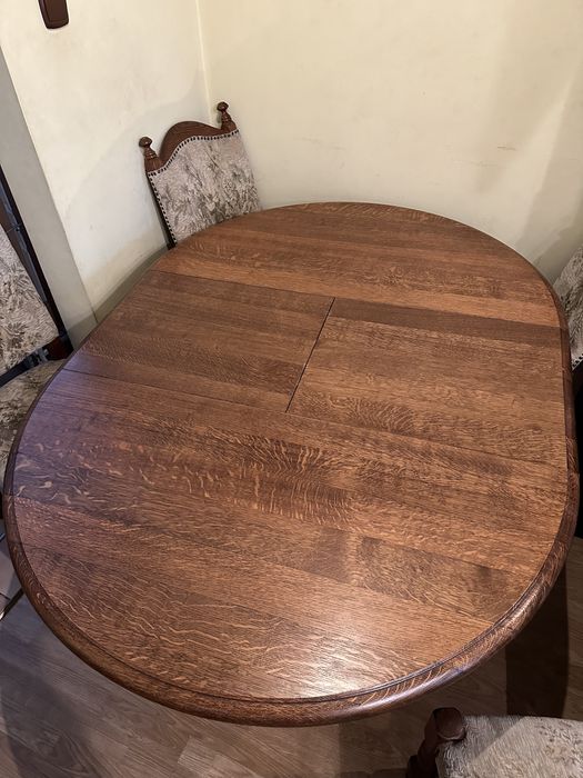 Stół,4 krzesła, antyk