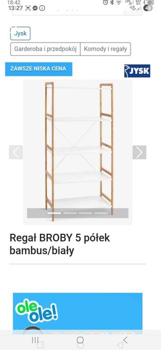 Sprzedam regal z półkami otwarty
