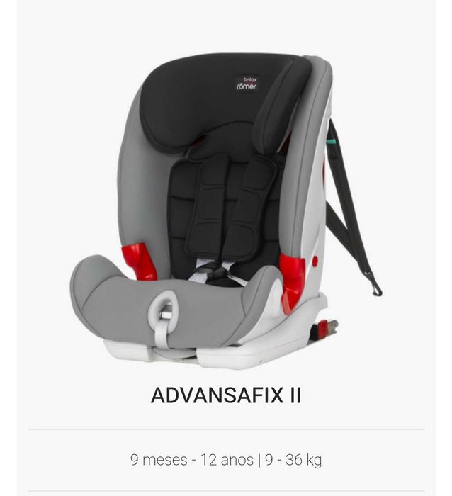 Cadeira Auto Britax Römer Advansafix II (9–36 kg) – Bom estado