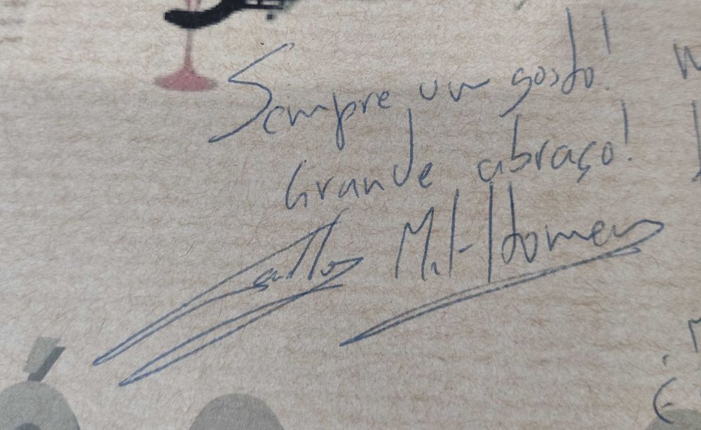 Cartaz Speakeasy 2005 autografado Rui Veloso e outros