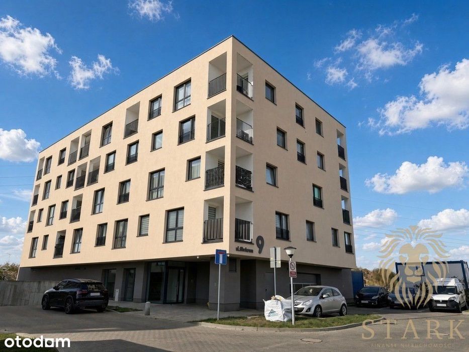 Słoneczne 2 pokoje 44m², garaż, blok 2022