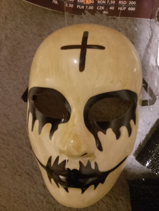 Maska swiecaca halloween plus gratisy okazja