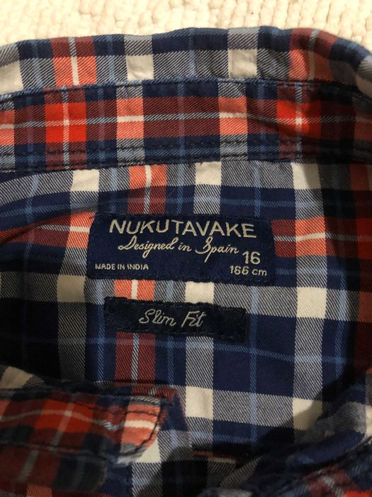 Camisa de Xadrez em flanela fininha T16 anos