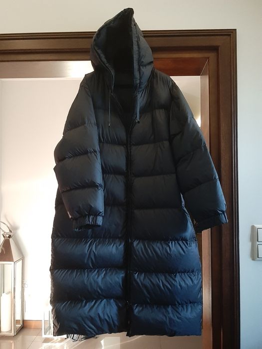 Max Mara The Cube nowy plaszcz puchowy granatowy nowy