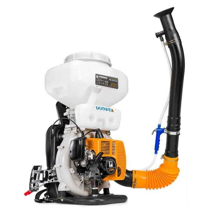 OPRYSKIWACZ SPALINOWY 20l 3,8KM dmuchawa 2w1 oprysk/granulat + OLEJ