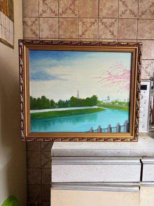 Картина маслом на холсте маслом