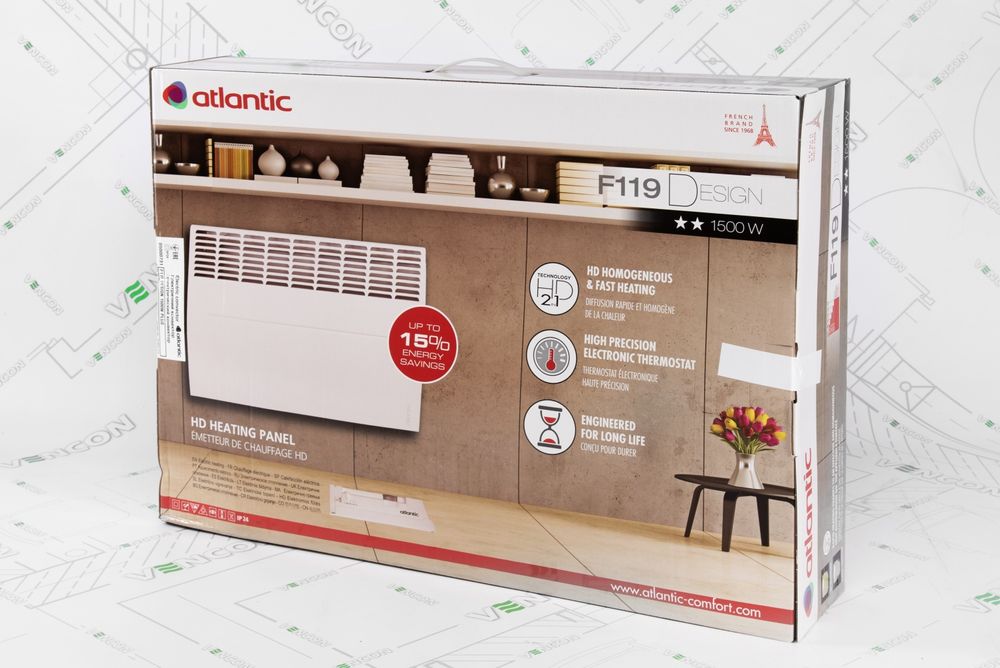 Обігрівач Atlantic F119 DESIGN CMG TLC/M2 2000W електро конвектор