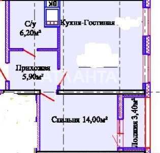 1-кімнатна квартира за адресою вул. Спортивна (площа 52 м²) - Atlanta.ua - фото 9