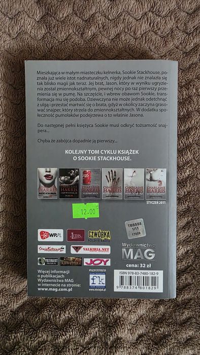 [1] Charlaine Harris "Martwy jak zimny trup"