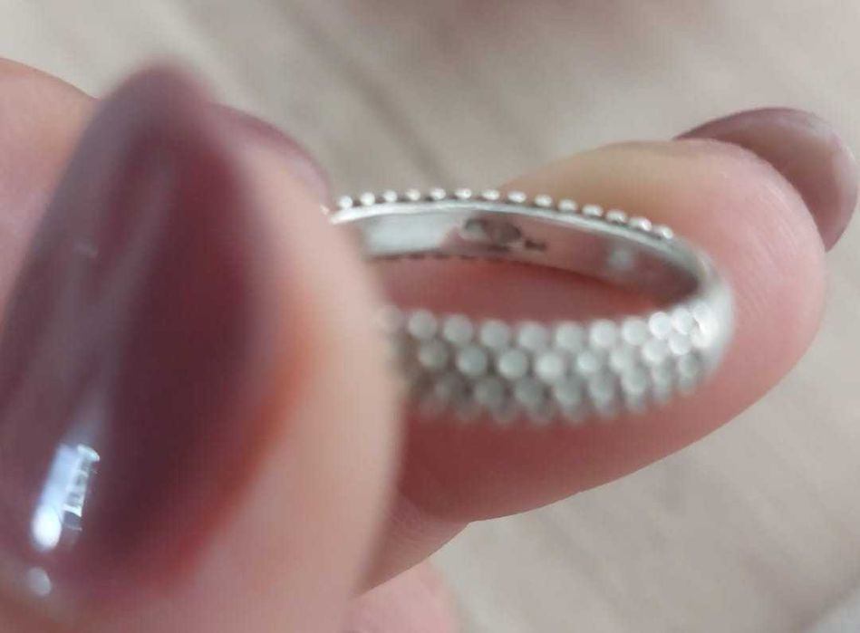 Anel solitário em prata e ouro