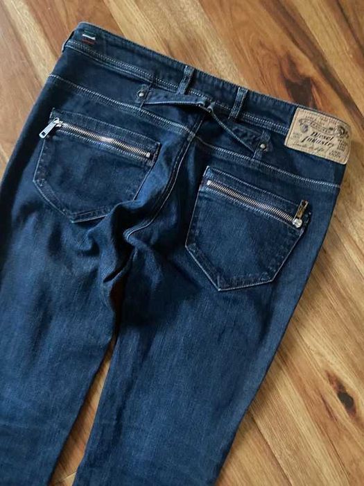 S m diesel spodnie jeans dopasowane ciemne dzins 36 38 basic jakosc