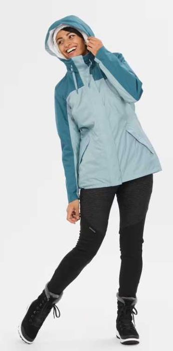 Casaco mulher Quechua Decathlon outono/inverno, impermeável, impecável