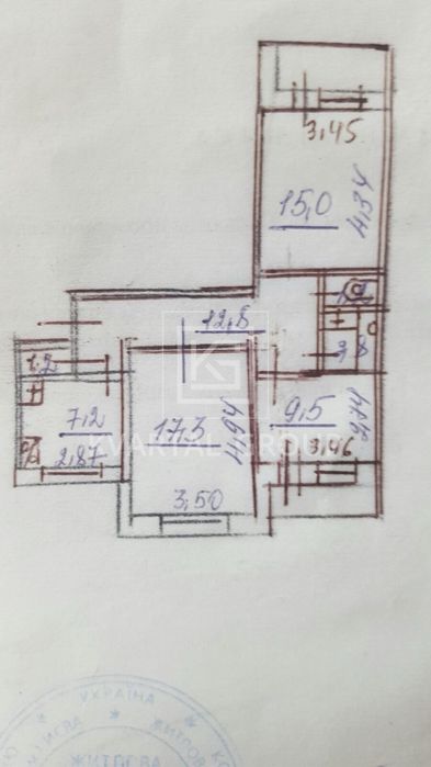 3-комнатная квартира по адресу ул. Никольско-Слободская (площадь 70 м²) - Atlanta.ua - фото 18