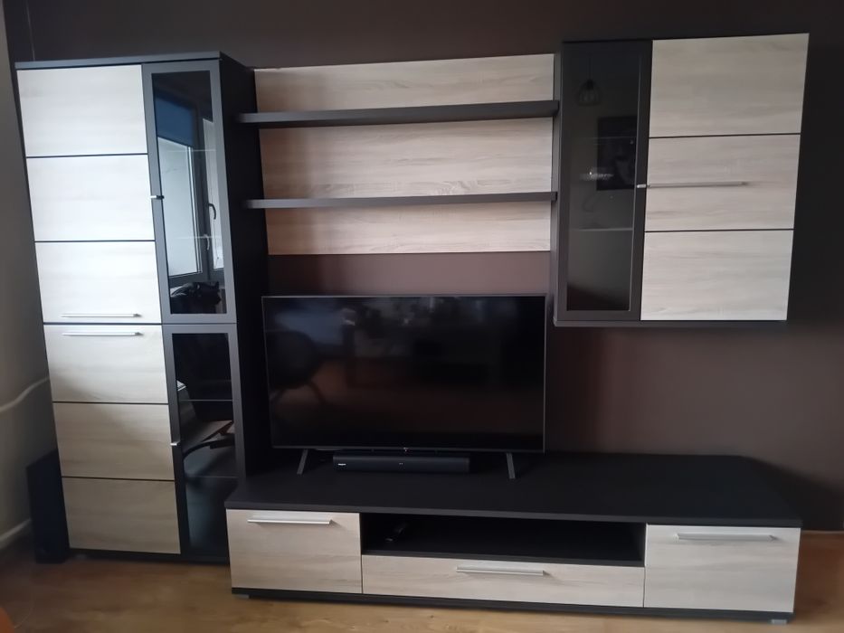 Komplet mebli do salonu Agata meble Szafka rtv szafa półki