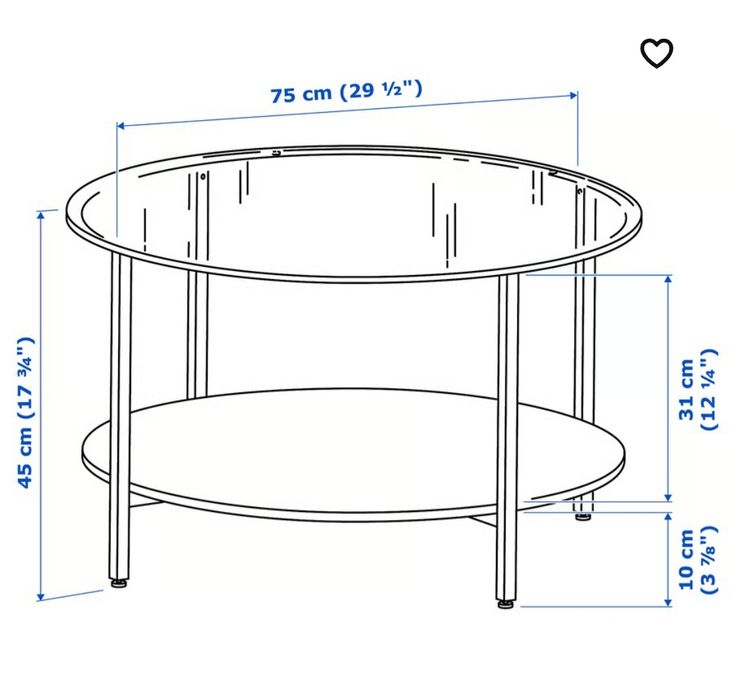 Mesa de centro preta