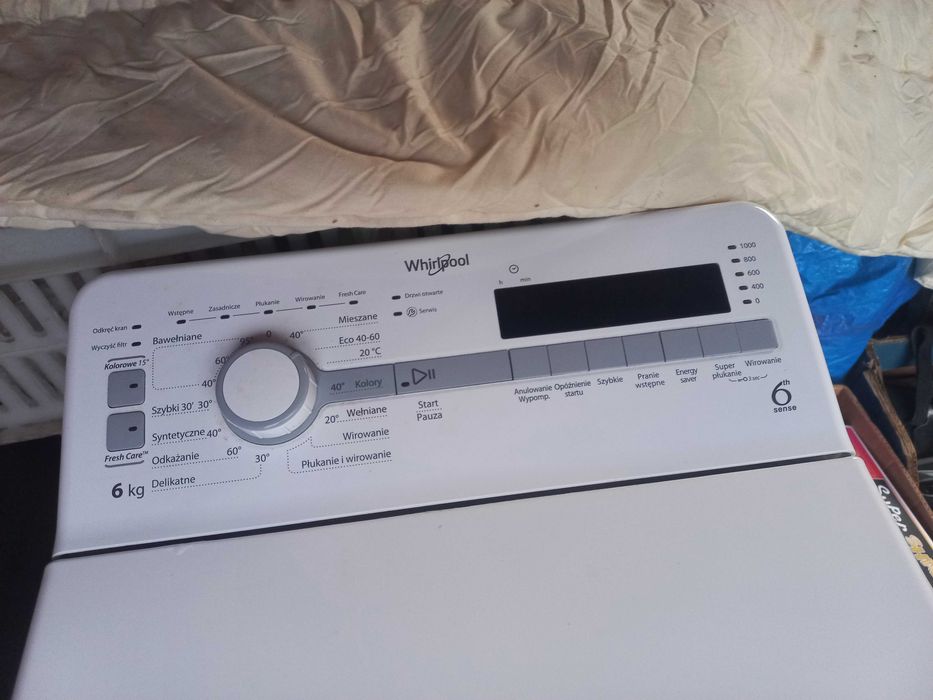 Pralka whirlpool ladowana od gory