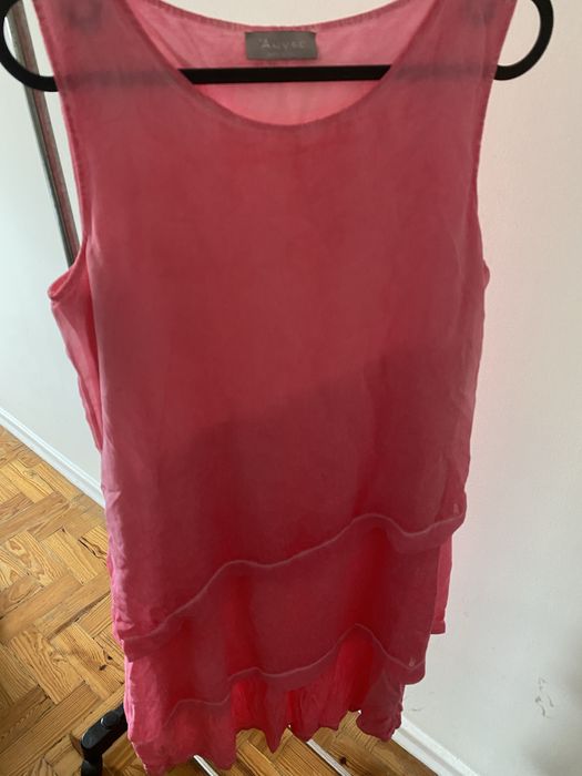 Vestido rosa para mulher