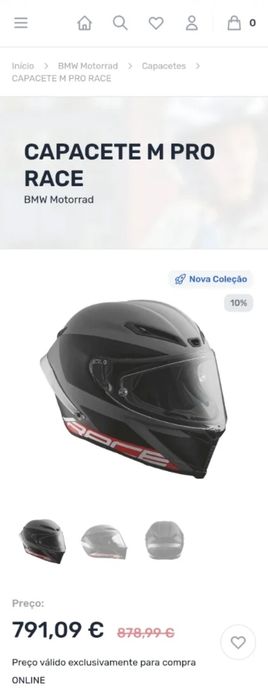 Capacete BMW M-Pro Race Roost