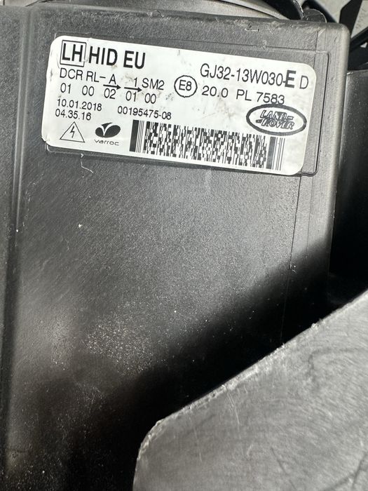 Farol Esquerdo RANGE ROVER EVOQUE (L538)