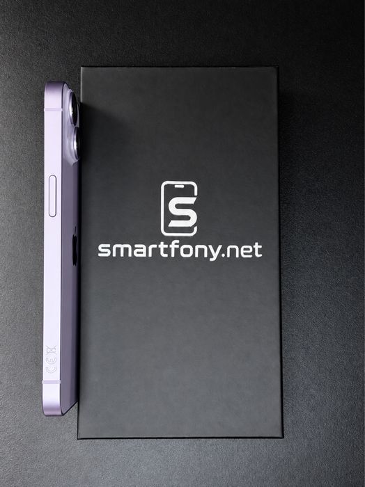 iPhone 14 128 GB Purple | Jak Nowe | 6M Gwarancji | 100% Bateria | SIM+eSIM