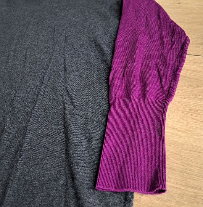 Jesienno zimowa sukienka sweterkowa dzianinowa długi sweter