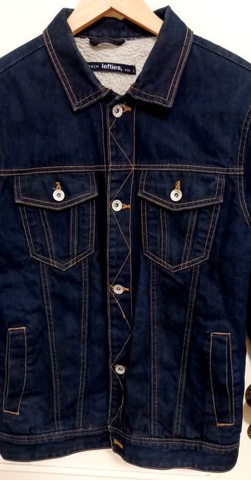 Blusão de ganga com forrado