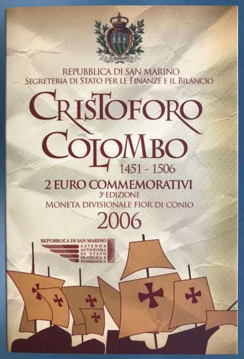 San Marino  - - - - - Moedas Comemorativas de 2 Euros