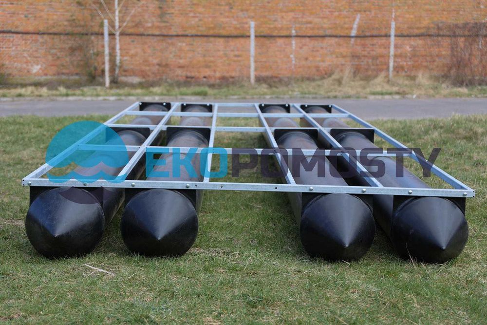 OD RĘKI - platforma pływająca, tratwa, ponton 6x2,4m - 14,4mkw