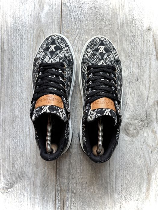 Damakie sneakersy czarno biale