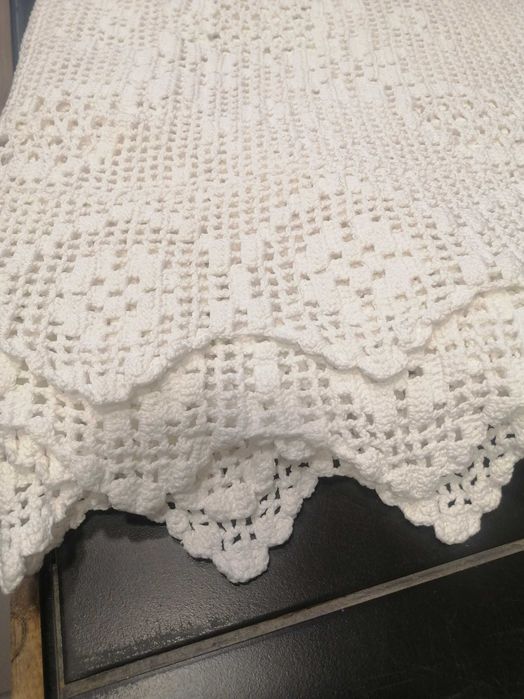 Colcha renda feita mao