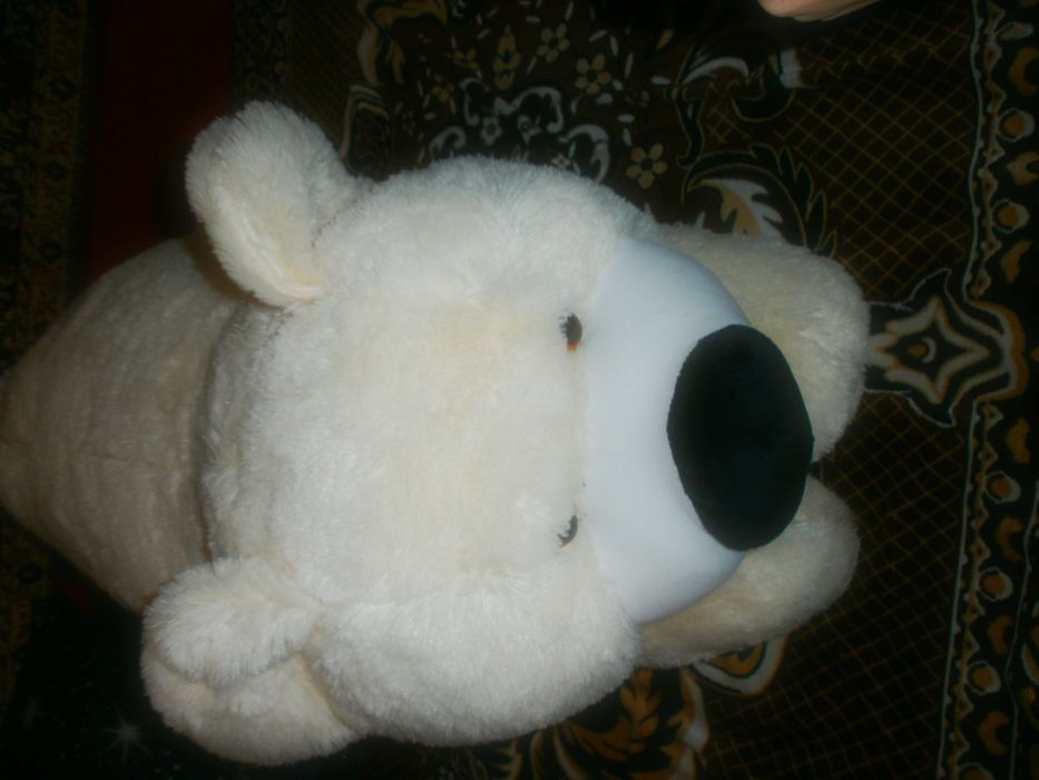 мишка   белый  мягкая игрушка-550 гр