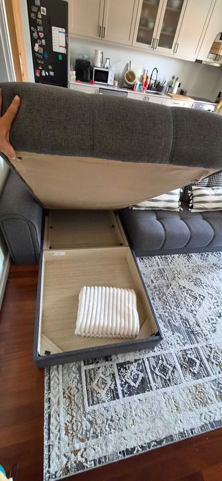 Sofá Cama com Chaise Long