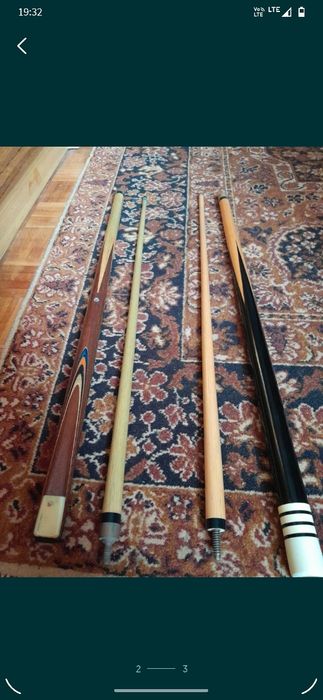 Dwa kije bilardowe stan Bardzo dobry