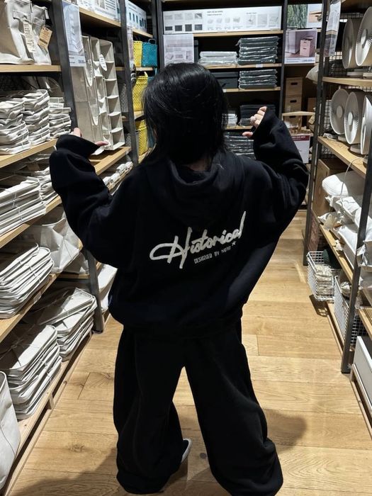 Костюм оверсайз на флісі