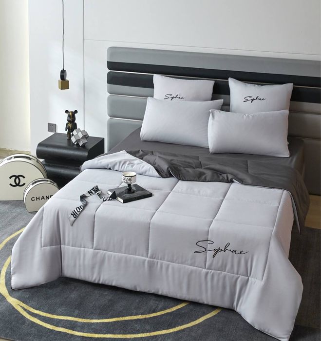 Новинка! Розкішний постільний набір з ковдрою постель с одеялом