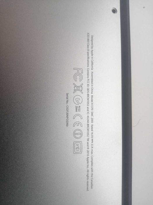Ноутбук MacBook Air A1370 emc 2393
