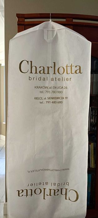 Suknia ślubna w kolorze kość słoniowa, z salonu, rozmiar M