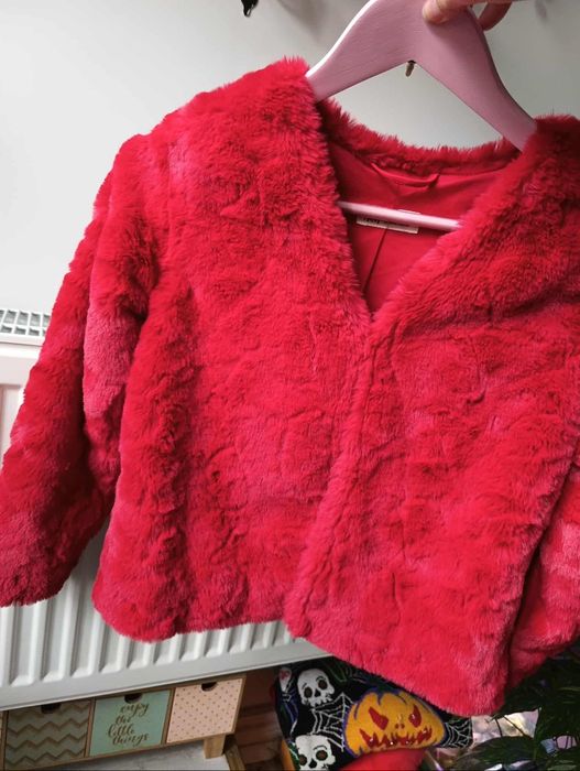 Kurtka kożuszek na jesień h&m 134 140