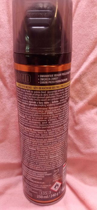 Pianka do golenia Bond Elegancki Zapach 250ml