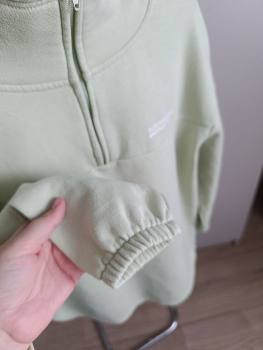 Bluza damska miętowa z kominem