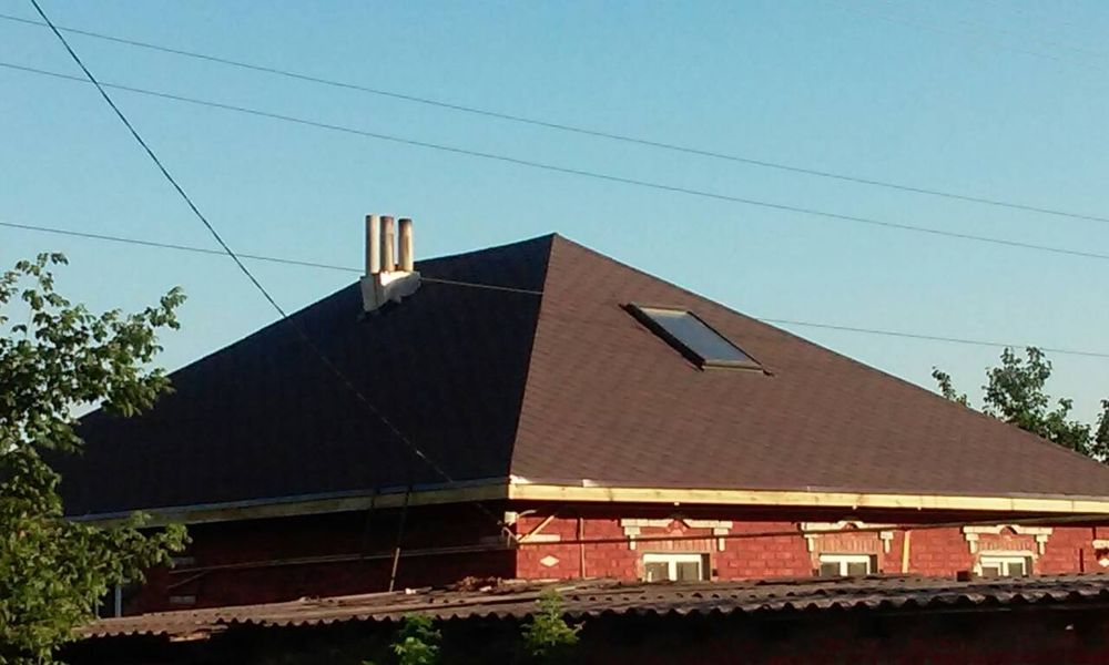 Крыша.Кровельные работы.водосток,подшивка,труба,дымоход,конек,беседка.